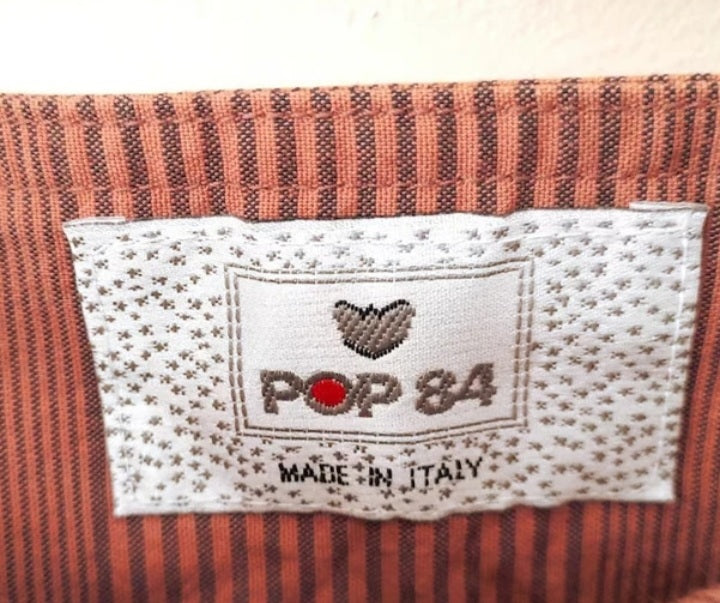 POP 84 Vintage 80s Pink Pinstripe Skirt
