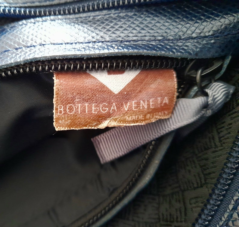 Bottega Veneta Vintage Two Tone Satchel Bag