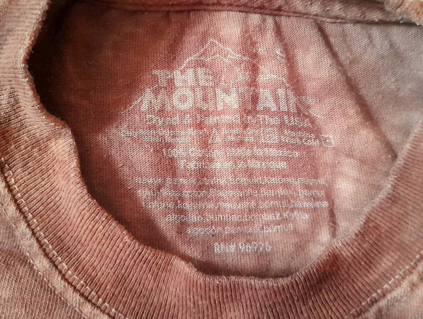 Vintage THE MOUNTAIN Brown Safari Print Cotton Hippo T-Shirt