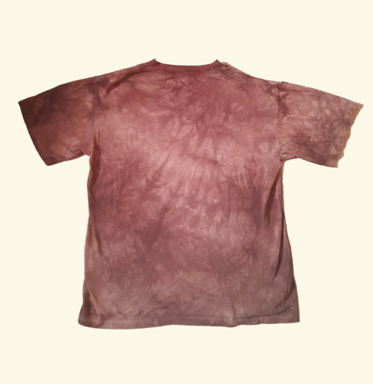 Vintage THE MOUNTAIN Brown Safari Print Cotton Hippo T-Shirt