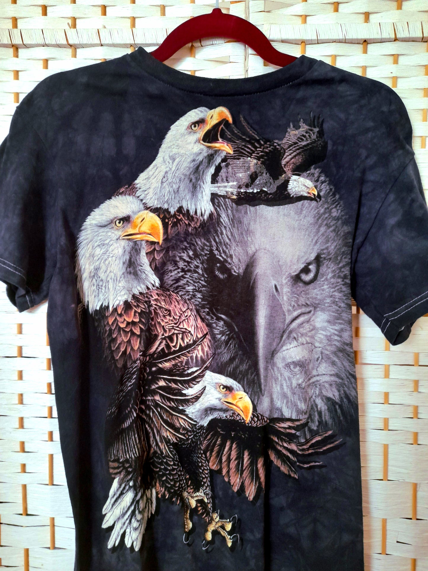 Vintage The Mountain Navy Bleach Dye Eagle T-Shirt