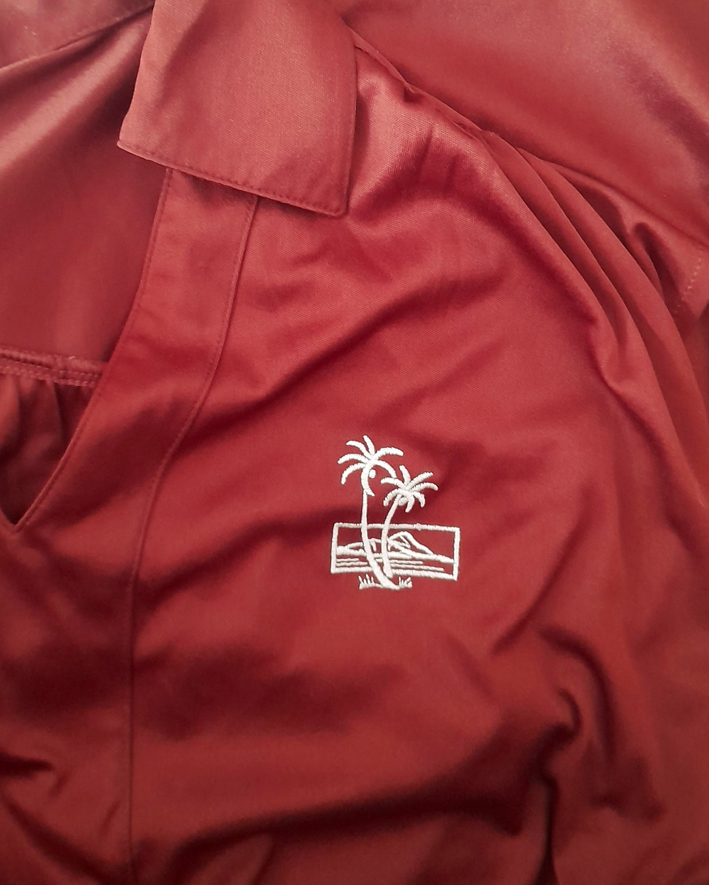 Vintage 70s Sienna Silky Stretchy Jersey Sleeveless Embroidered Blouse