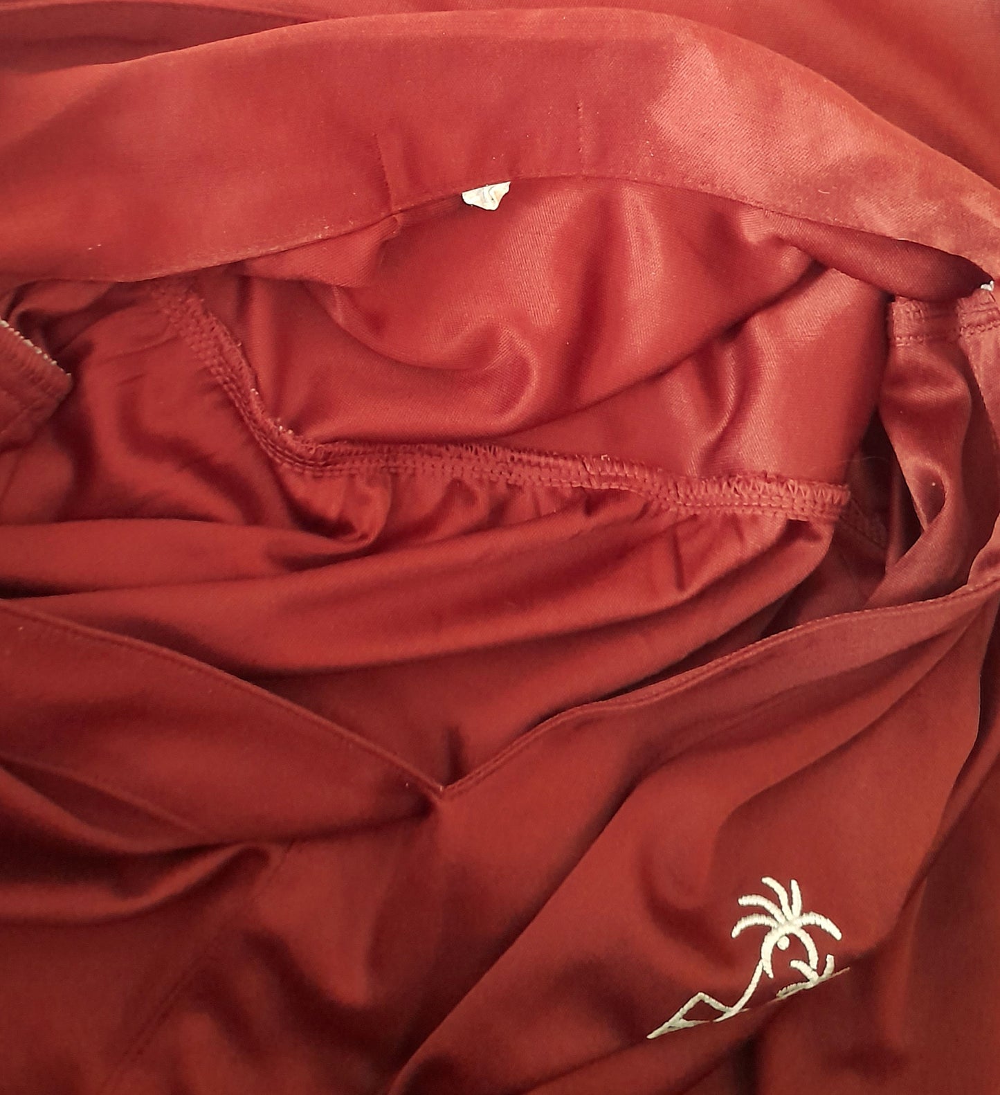 Vintage 70s Sienna Silky Stretchy Jersey Sleeveless Embroidered Blouse