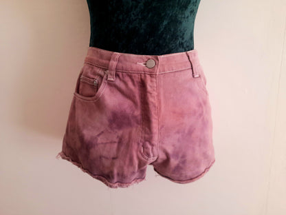 Re-Worked Vintage Episode Pink Wash Cotton Denim Cut Off Shorts