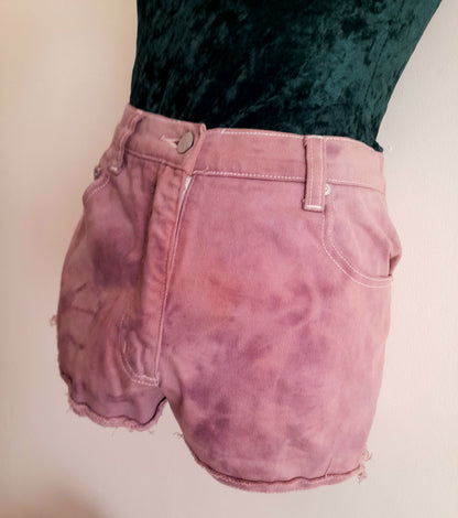 Re-Worked Vintage Episode Pink Wash Cotton Denim Cut Off Shorts