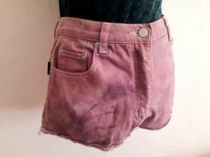 Re-Worked Vintage Episode Pink Wash Cotton Denim Cut Off Shorts