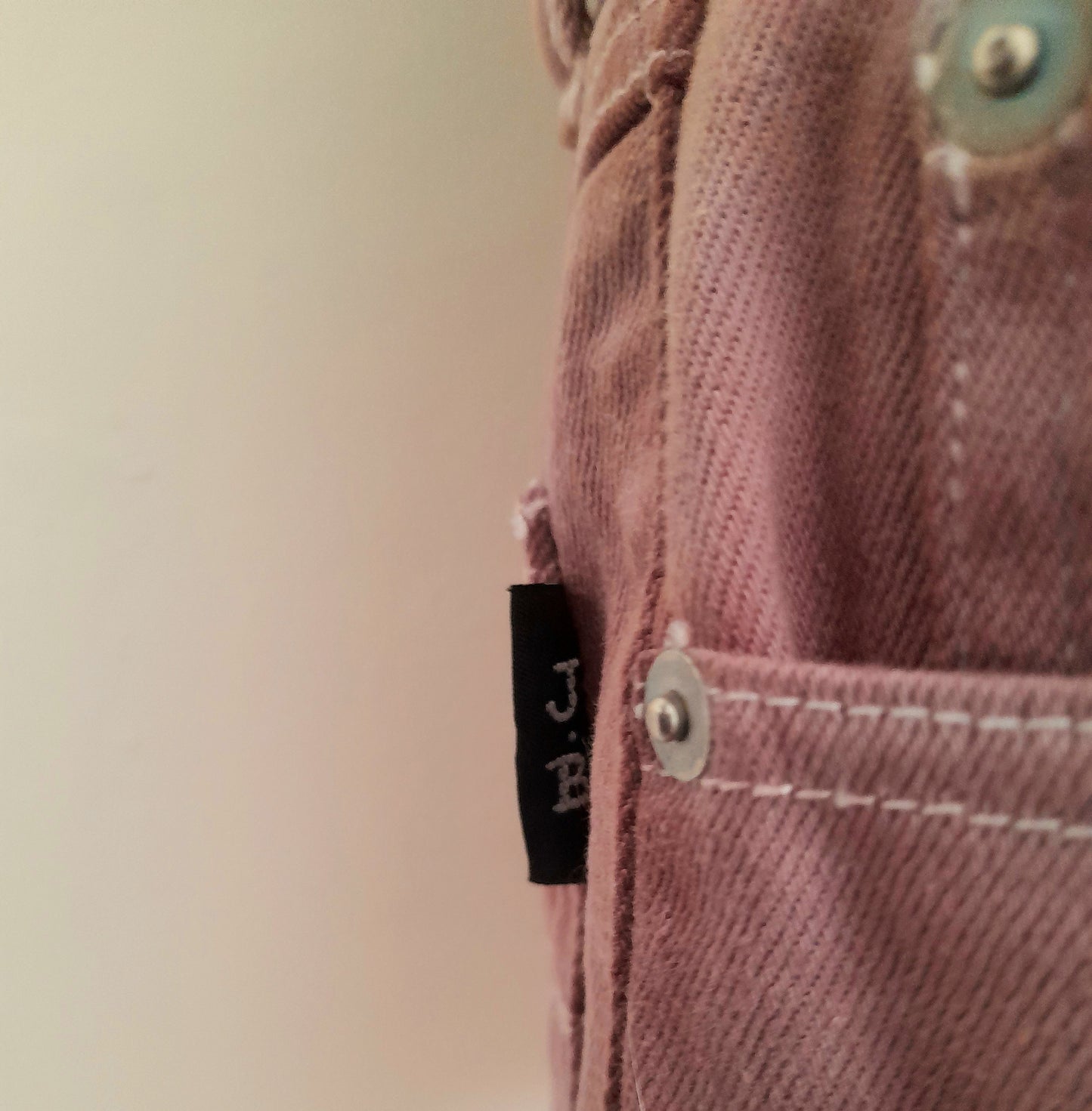 Re-Worked Vintage Episode Pink Wash Cotton Denim Cut Off Shorts