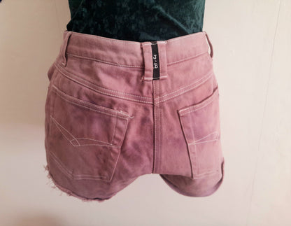 Re-Worked Vintage Episode Pink Wash Cotton Denim Cut Off Shorts