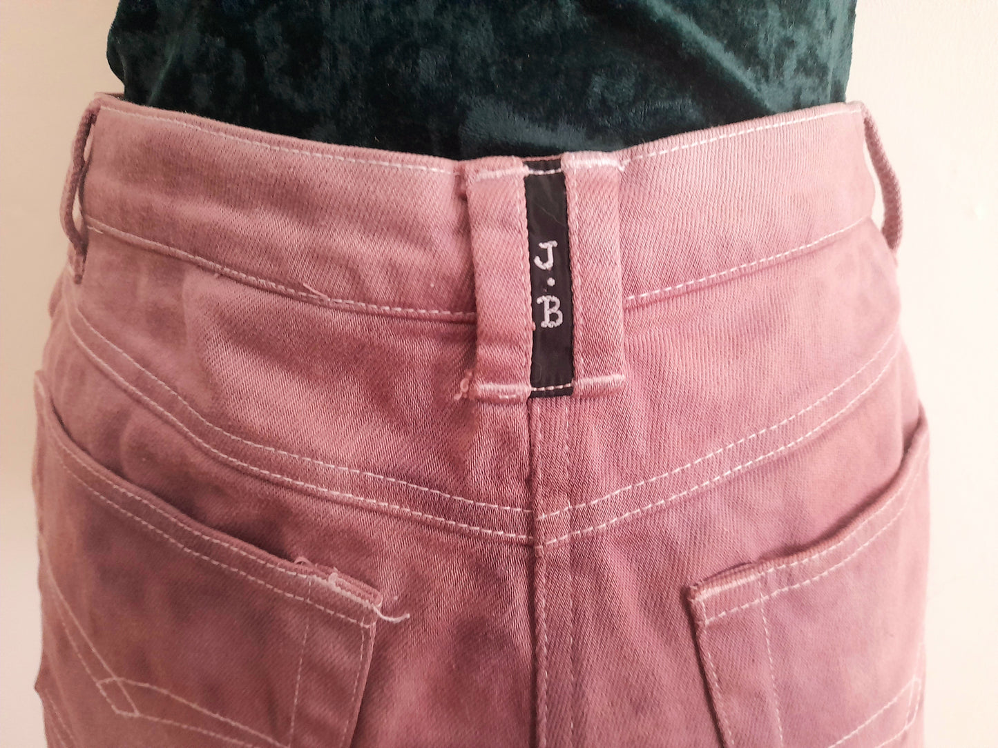 Re-Worked Vintage Episode Pink Wash Cotton Denim Cut Off Shorts