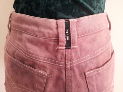 Re-Worked Vintage Episode Pink Wash Cotton Denim Cut Off Shorts