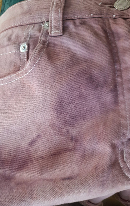 Re-Worked Vintage Episode Pink Wash Cotton Denim Cut Off Shorts