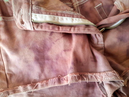 Re-Worked Vintage Episode Pink Wash Cotton Denim Cut Off Shorts
