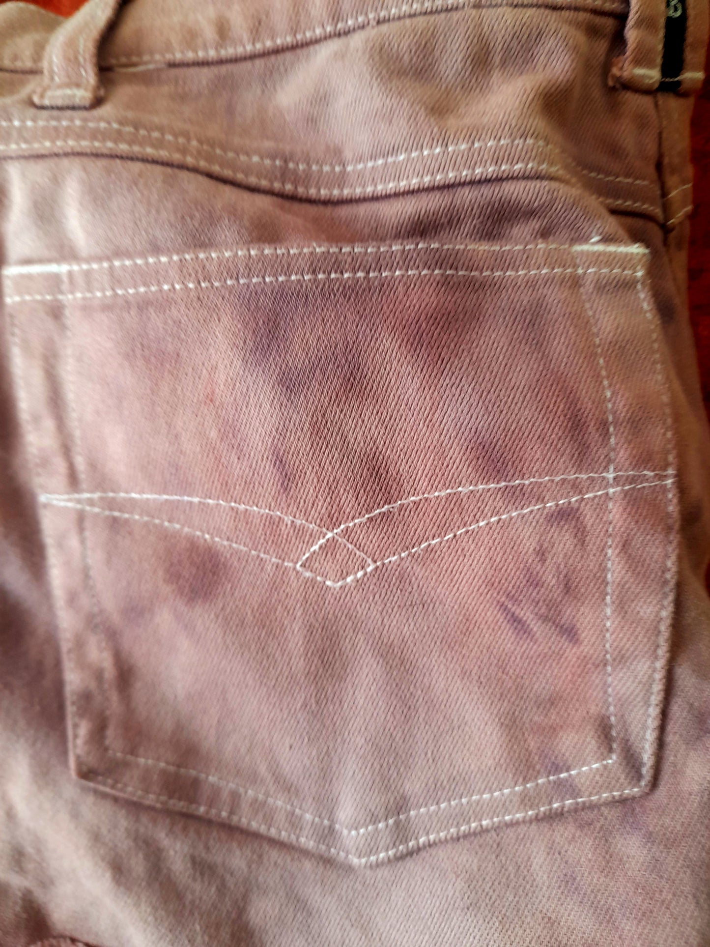 Re-Worked Vintage Episode Pink Wash Cotton Denim Cut Off Shorts