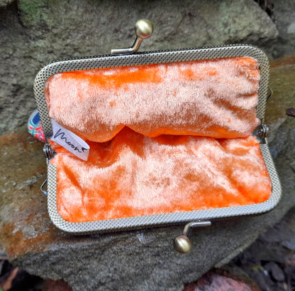 Liberty Ianthe Flower Cotton Velvet Handmade Clasp Wallet