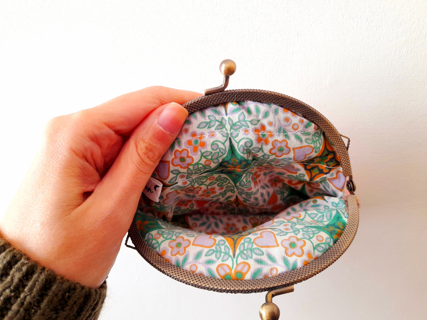 Pink Bumble Bee Hive Floral Real Lavender Clasp Wallet