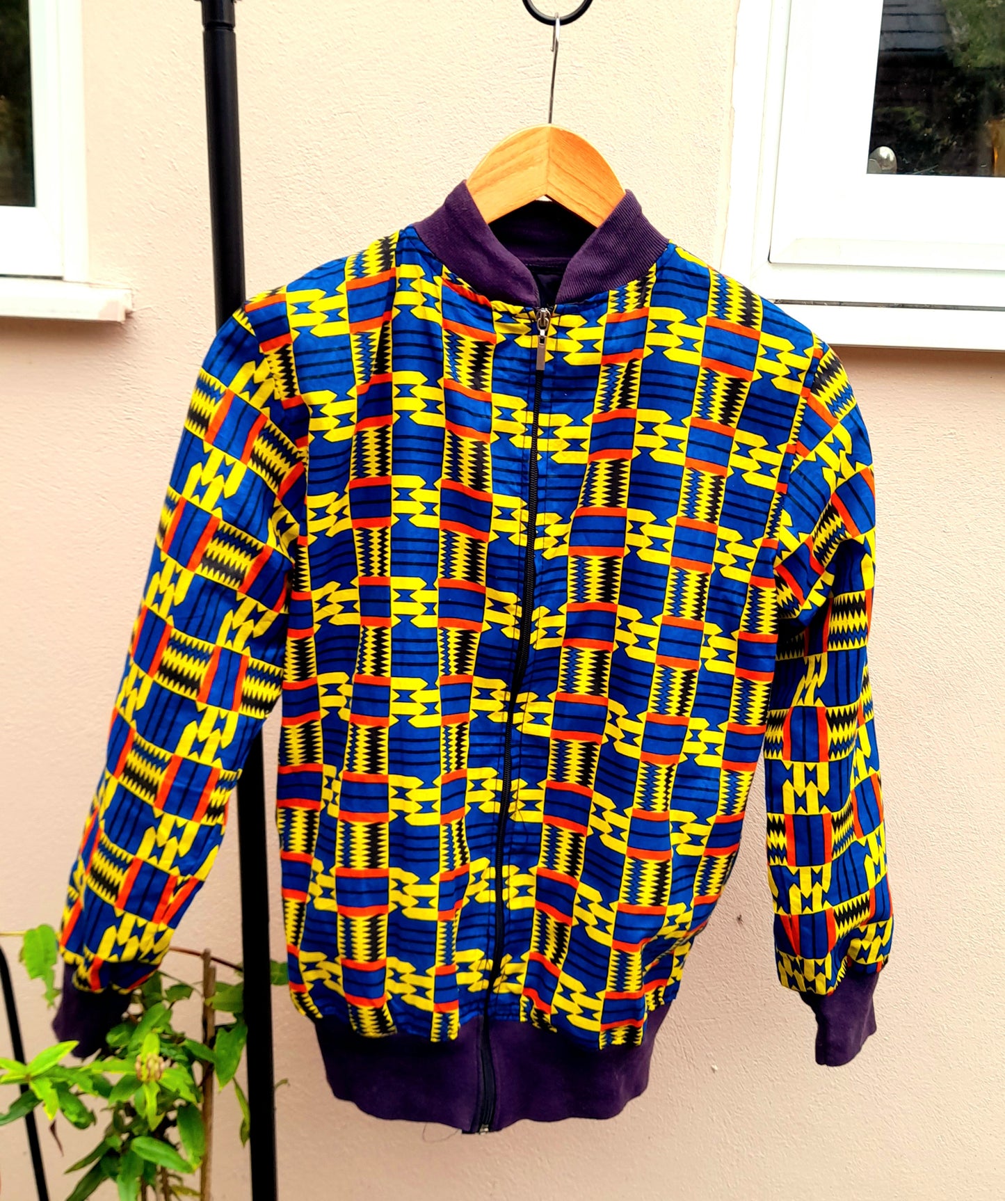 Vintage 80s Light-Weight Printed Sports Jacket