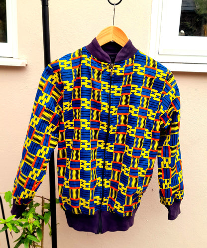 Vintage 80s Light-Weight Printed Sports Jacket