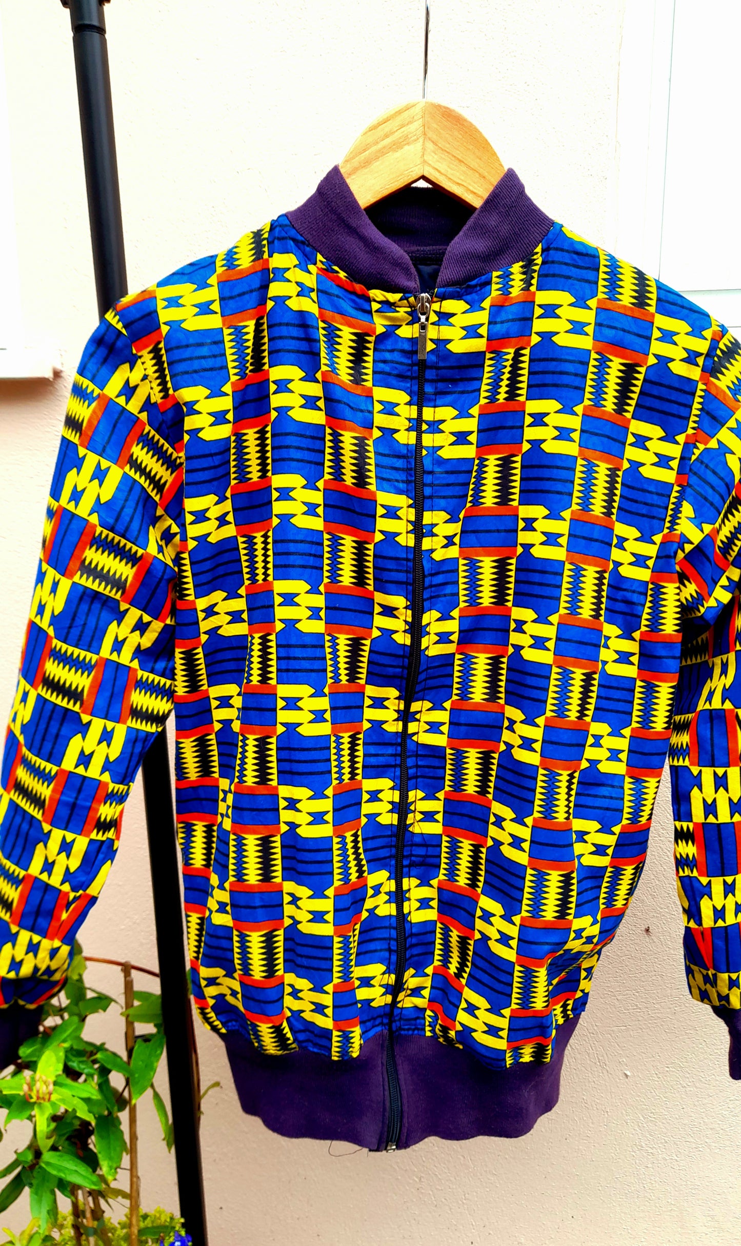 Vintage 80s Light-Weight Printed Sports Jacket