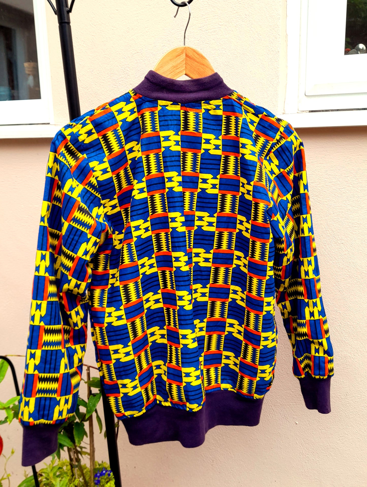 Vintage 80s Light-Weight Printed Sports Jacket