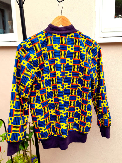 Vintage 80s Light-Weight Printed Sports Jacket