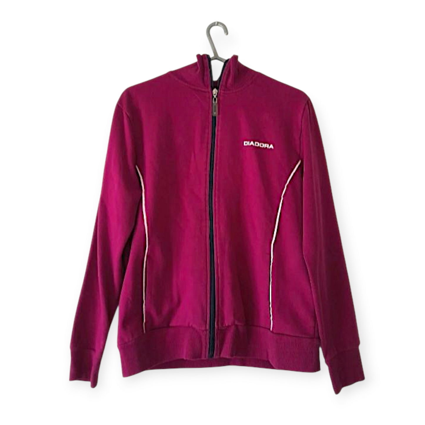 Vintage 90s Diadora Pink Zip Fleece Jacket