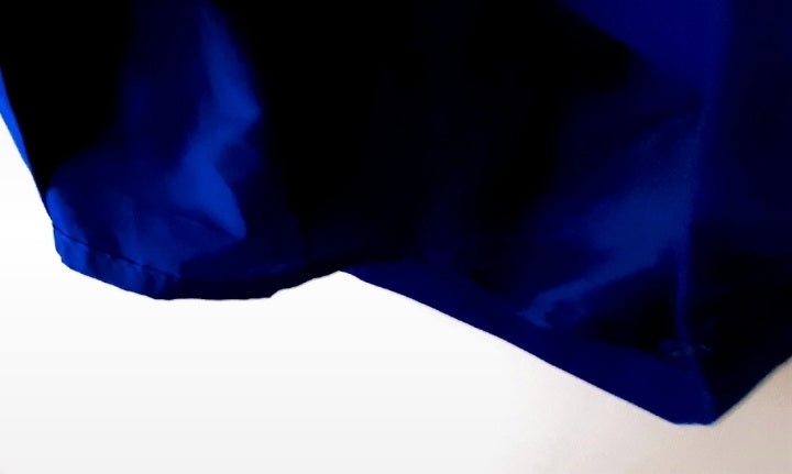 Electric Blue Vintage 80s Retro Skirt