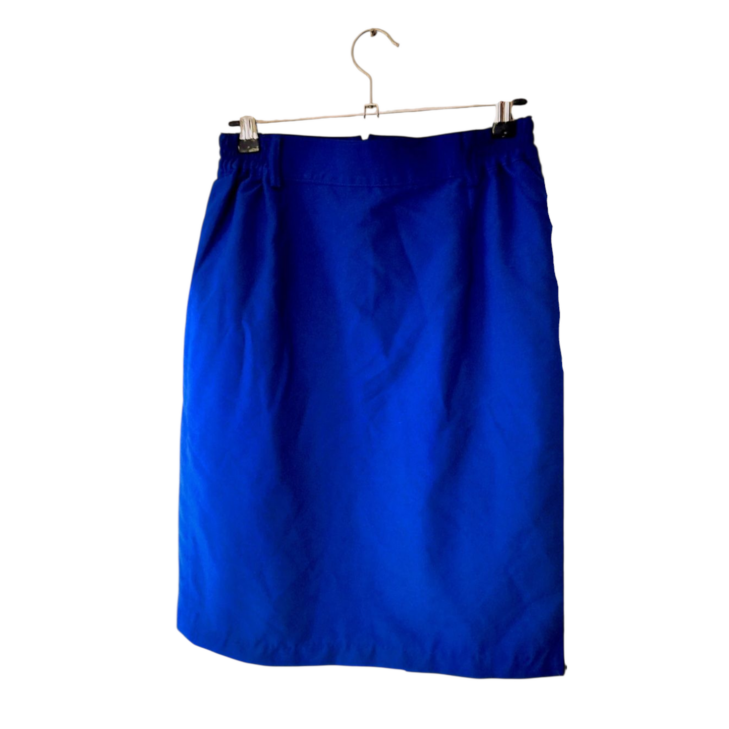 Electric Blue Vintage 80s Retro Skirt