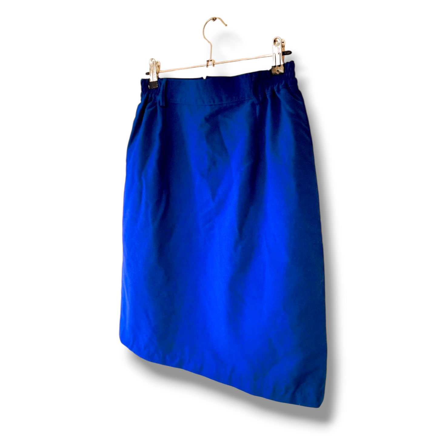 Electric Blue Vintage 80s Retro Skirt