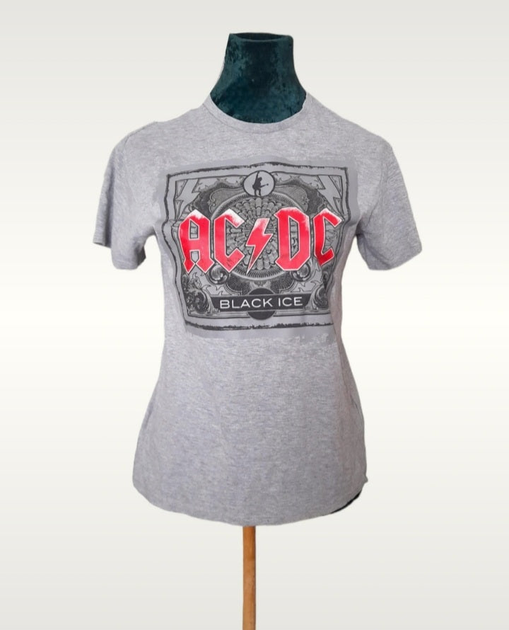 Vintage Iconic AC/DC BLACK ICE Grey Band T-Shirt
