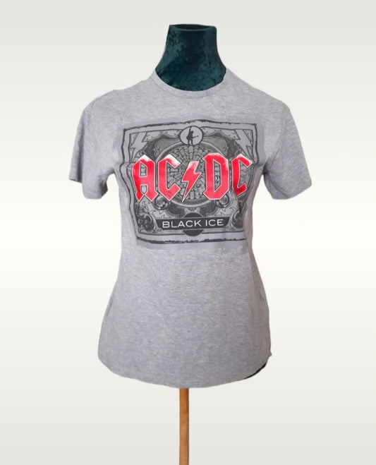 Vintage Iconic AC/DC BLACK ICE Grey Band T-Shirt
