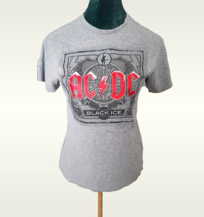 Vintage Iconic AC/DC BLACK ICE Grey Band T-Shirt