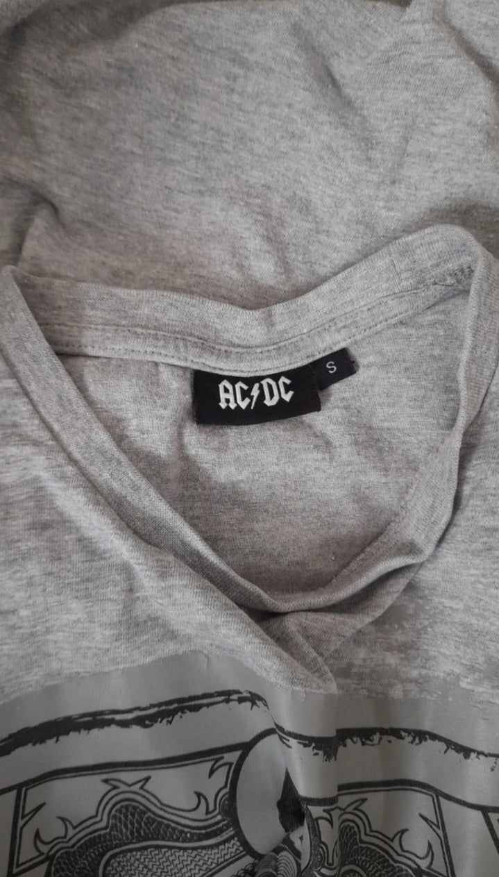Vintage Iconic AC/DC BLACK ICE Grey Band T-Shirt