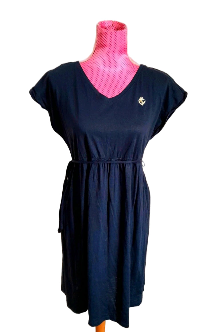 Navy Anchor Cotton Vintage Sailor Dress