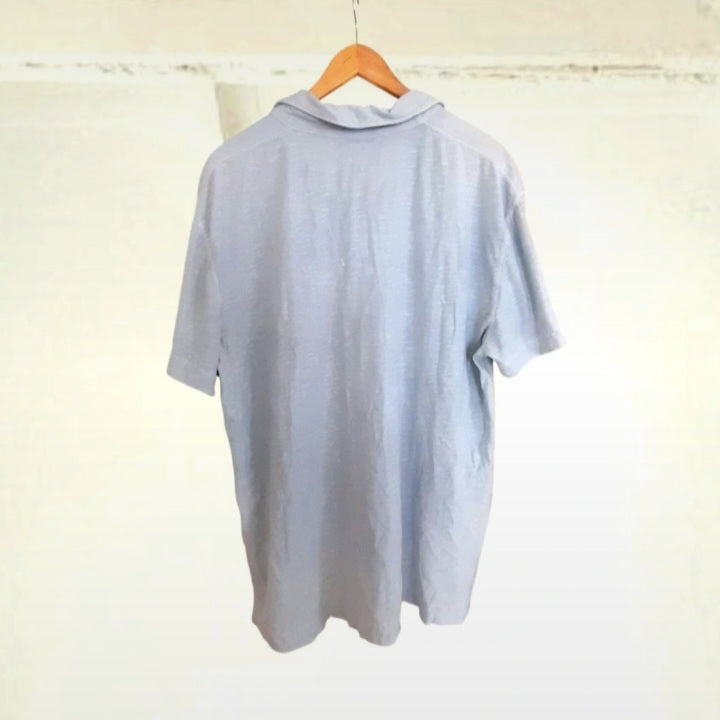 Vintage Calvin Klein Seafoam Cotton Embroidered Polo Shirt