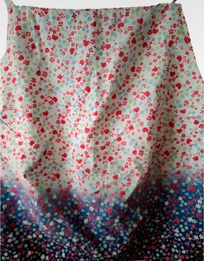 Vintage Cotton Ditsy Flower Fabric Ombre Tie Sun Top