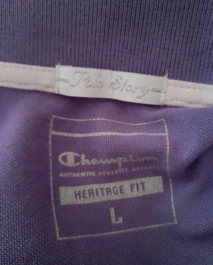 Vintage Y2K CHAMPION Purple   Polo Shirt