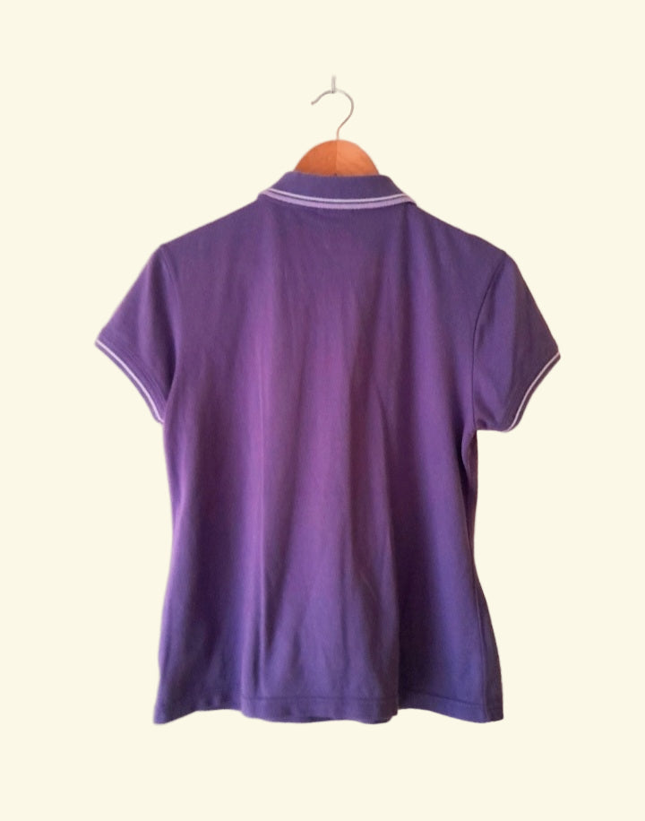 Vintage Y2K CHAMPION Purple   Polo Shirt