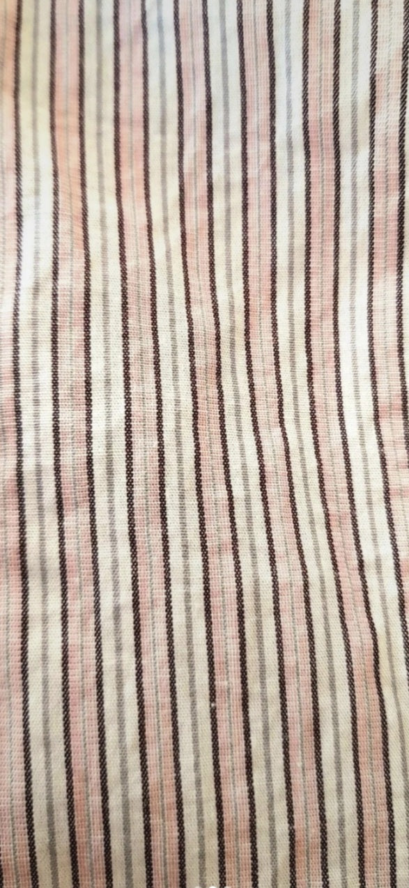 Vintage BURBERRY LONDON Pink White Pinstripe Cotton Slim Fit Designer Blouse