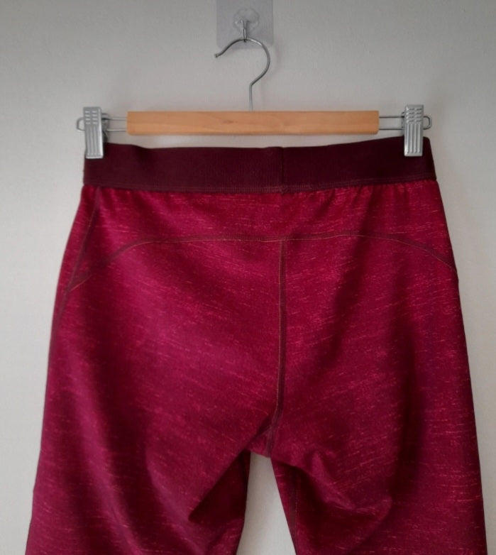 Vintage Y2K ADIDAS Techfit Dark Pink Crop Leggins