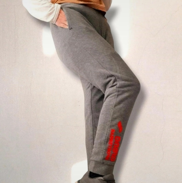 Vintage Y2K ARENA SPORTSWEAR Grey Red Tracksuit Joggers