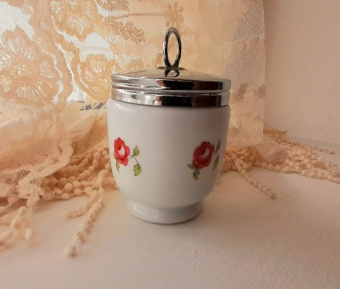 Vintage ROYAL WORCESTER Porcelain Floral Lidded Pot