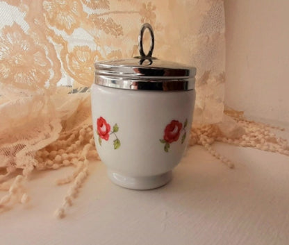 Vintage ROYAL WORCESTER Porcelain Floral Lidded Pot