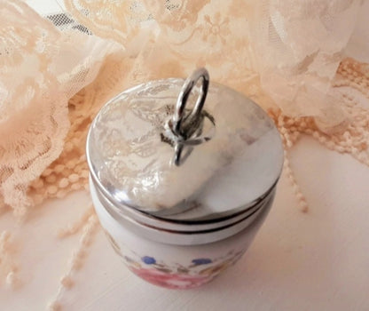 Vintage ROYAL WORCESTER Porcelain Floral Lidded Pot
