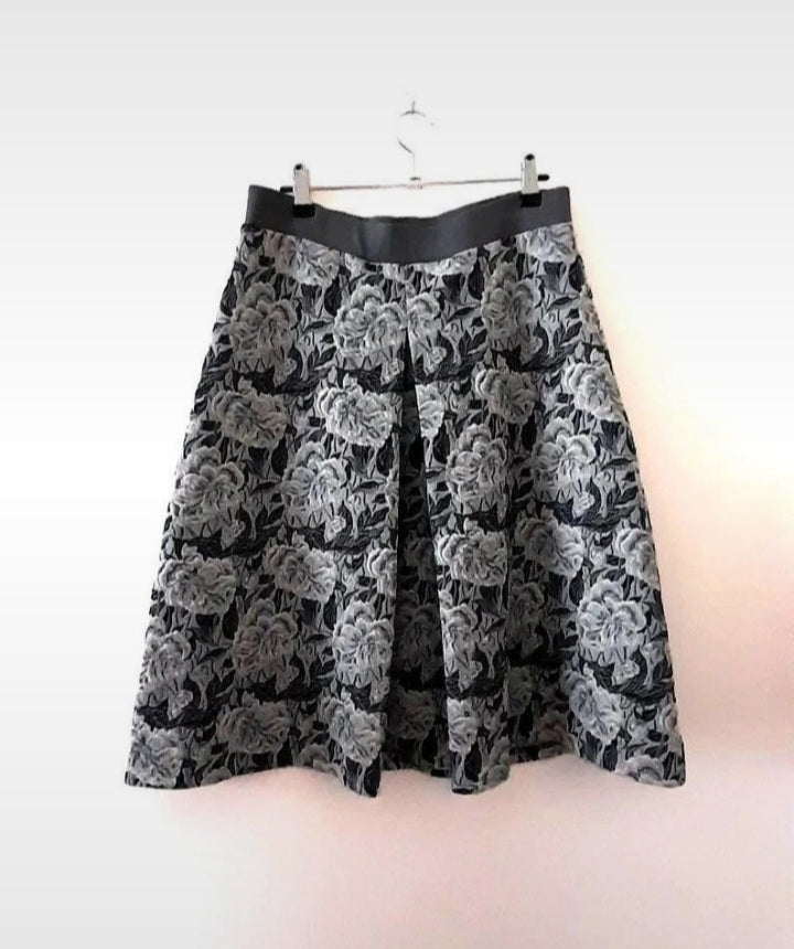 Vintage 90s LAURA ASHLEY Embroidered Rose Skirt