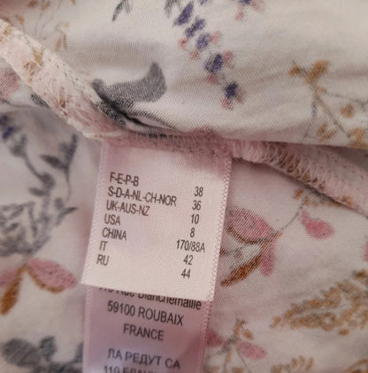 Vintage 90s Anne Weyburn Wildflower Viscose Button Blouse