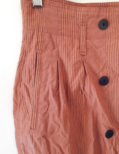 POP 84 Vintage 80s Pink Pinstripe Skirt