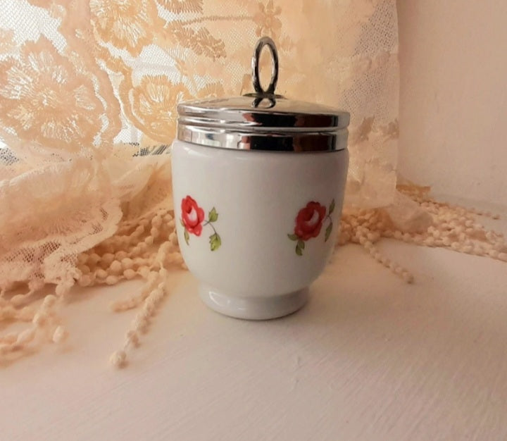 Royal Worcester Porcelain Floral Vintage Lidded Pot