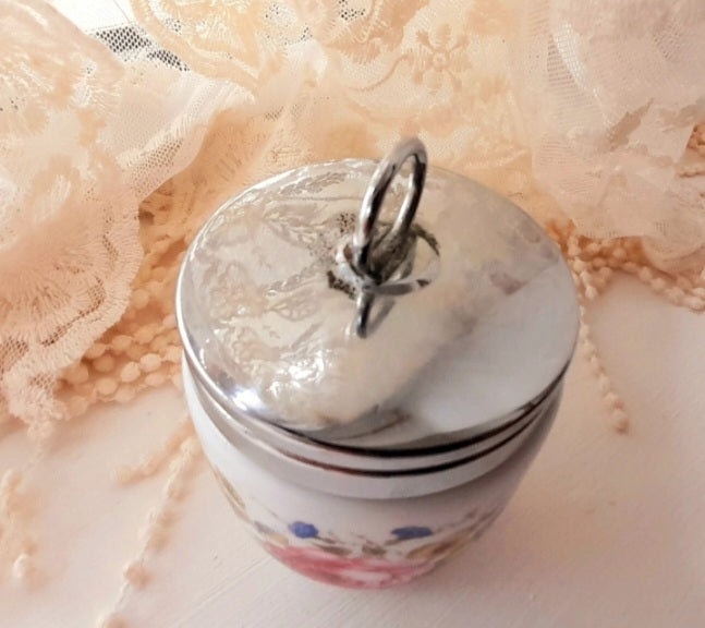 Royal Worcester Porcelain Floral Vintage Lidded Pot
