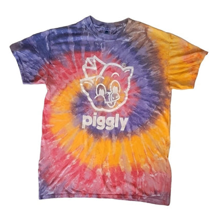 Vintage Rare Piggly Promotion Tie Dye Cotton T-Shirt