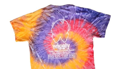 Vintage Rare Piggly Promotion Tie Dye Cotton T-Shirt